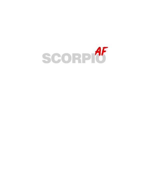 SCORPIO as fuck model negru pe tricou