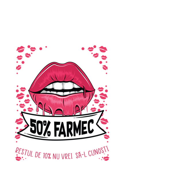 Sunt născută în august - 50% farmec - 40% nebunii și umor - Restul de 10% nu vrei să-l cunoști model alb pe tricou