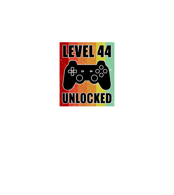 level 44 unlocked retro gamer model negru pe tricou