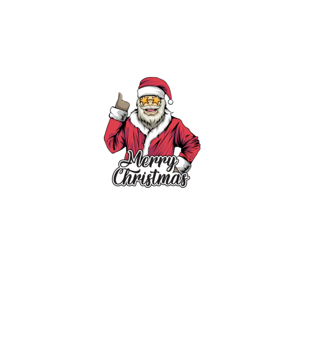 Merry christmas Santa model negru pe tricou