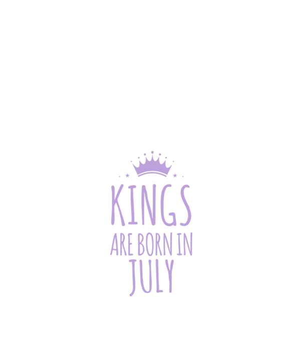 Kings are born in - July model albastru închis pe tricou