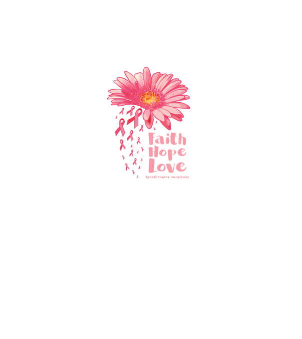 Gerbera faith hope love model turcoaz pe tricou