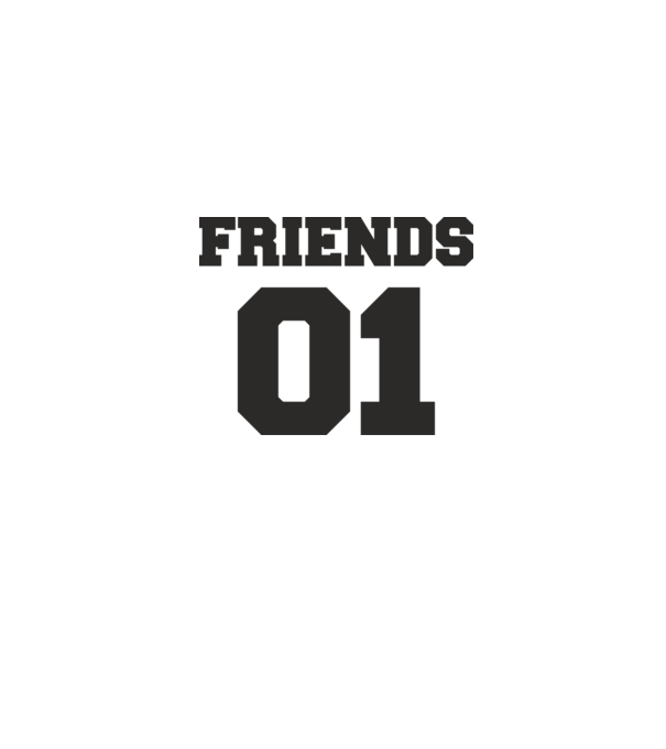 Friends 01 model gri pe tricou