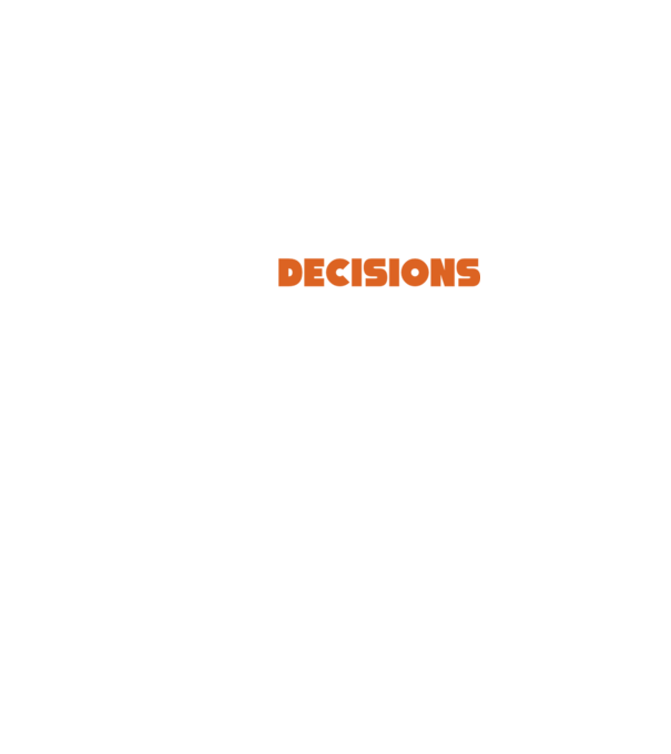Motiv cuplu I make decisions model negru pe tricou