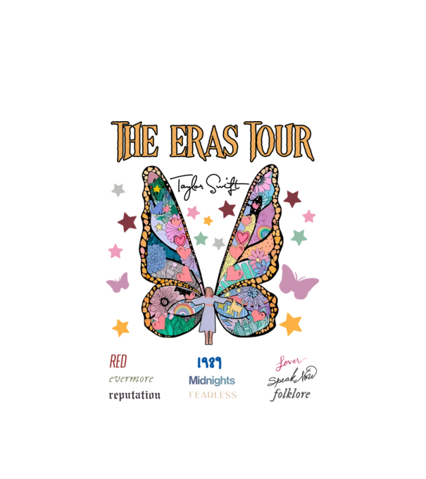 Taylor Swift eras fairy model alb pe tricou