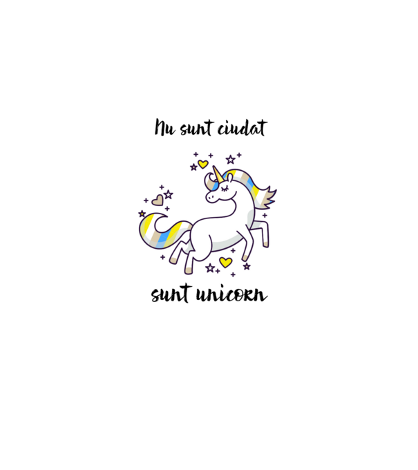 Nu sunt ciudat - sunt unicorn model albastru deschis pe tricou