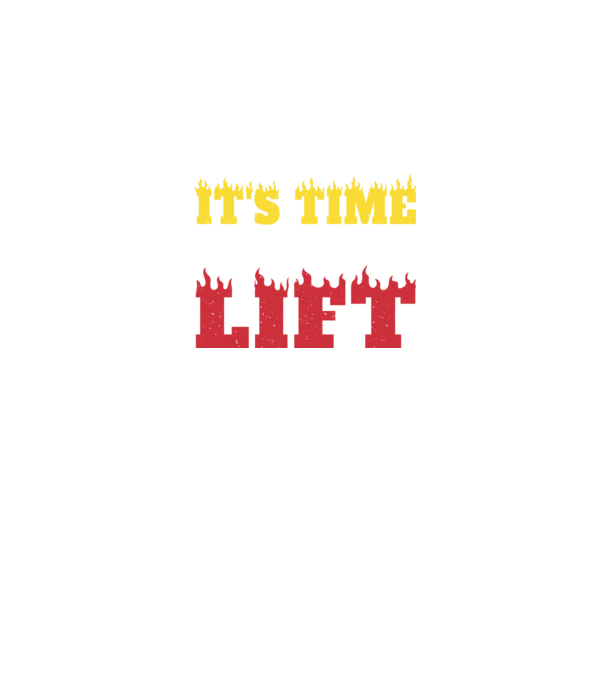 Time to lift model negru pe tricou