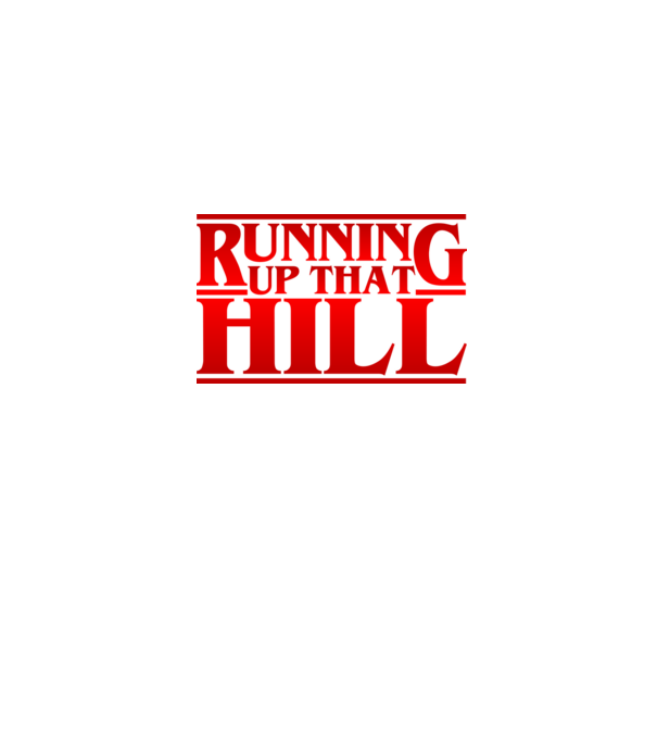 running up that hill model albastru jeanși pe tricou