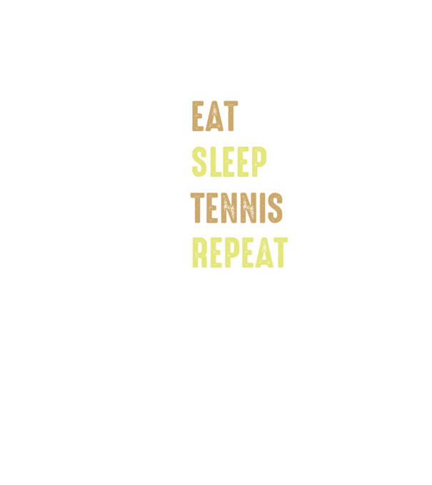 eat sleep tennis repeat model negru pe tricou
