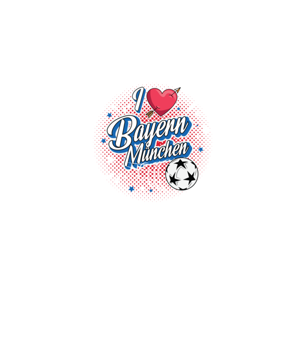Popart Bayern model negru pe tricou
