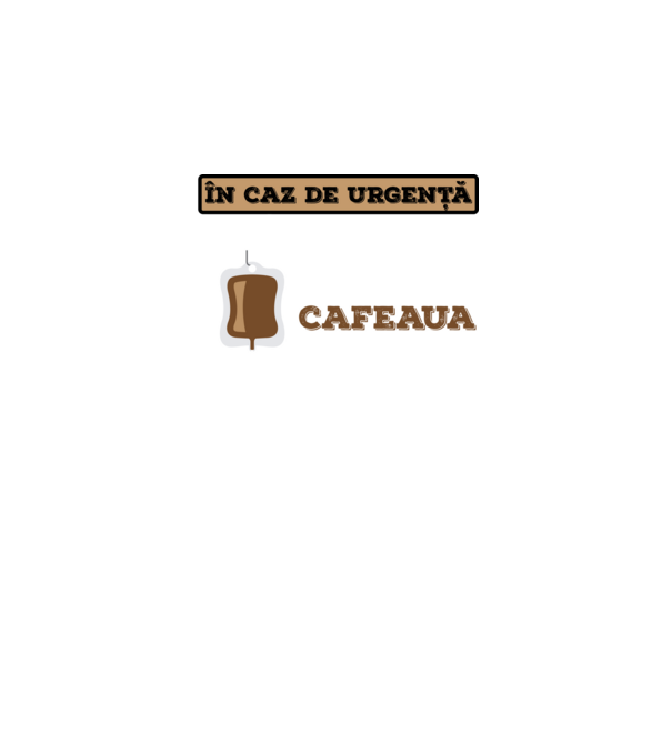 În caz de urgență, grupa mea sanguină este cafeaua model negru pe tricou
