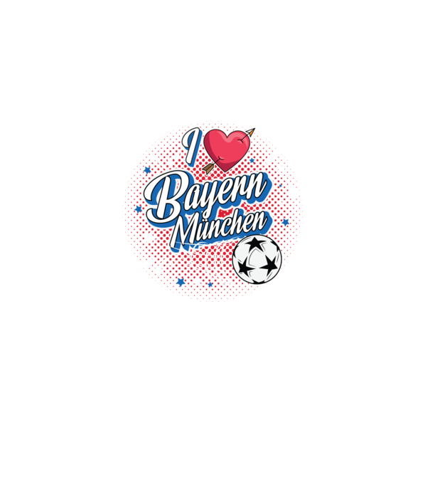 Popart Bayern model negru pe tricou