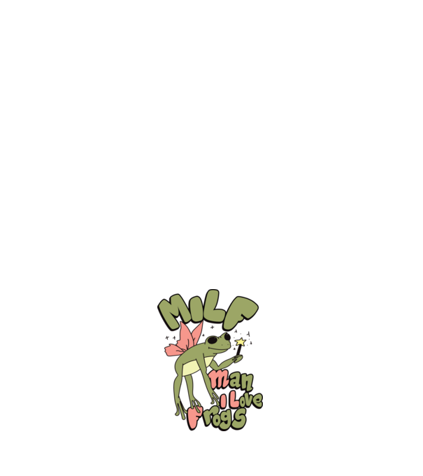 MILF man i love frogs model negru pe tricou