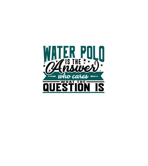 Sport is the answer JUCĂTOR POLO PE APĂ model alb pe tricou