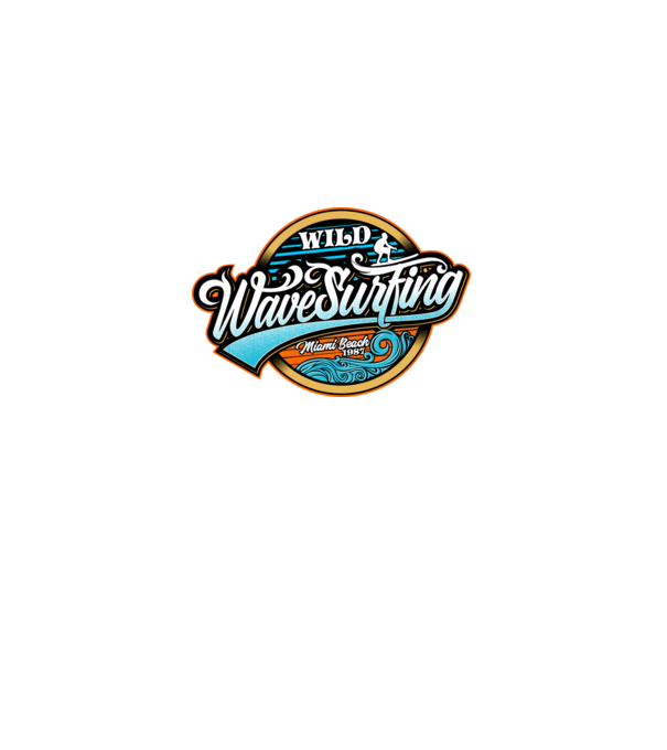 WaveSurfing model negru pe tricou