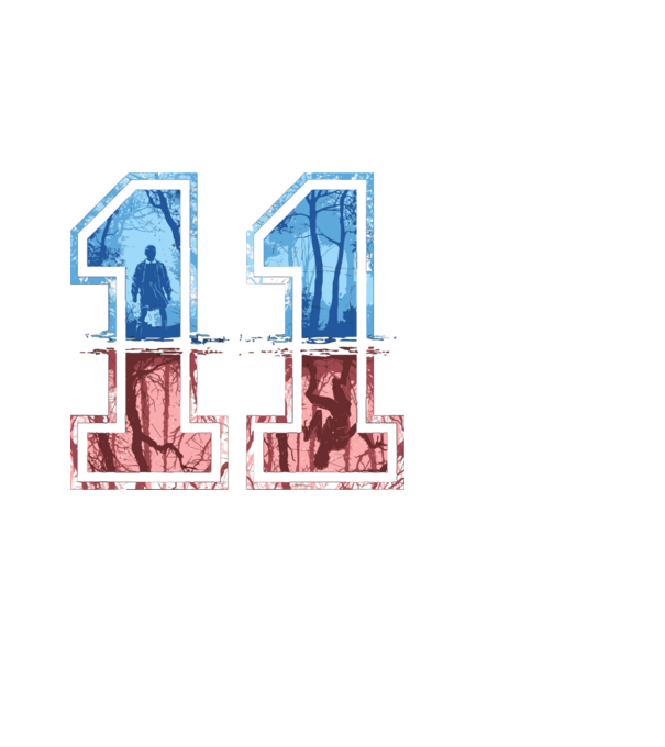 11 eleven stranger things model alb pe tricou