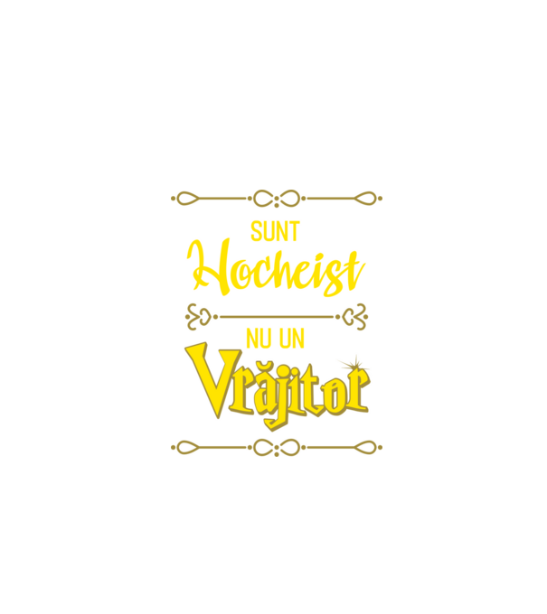sunt hocheist, nu un vrăjitor model negru pe tricou