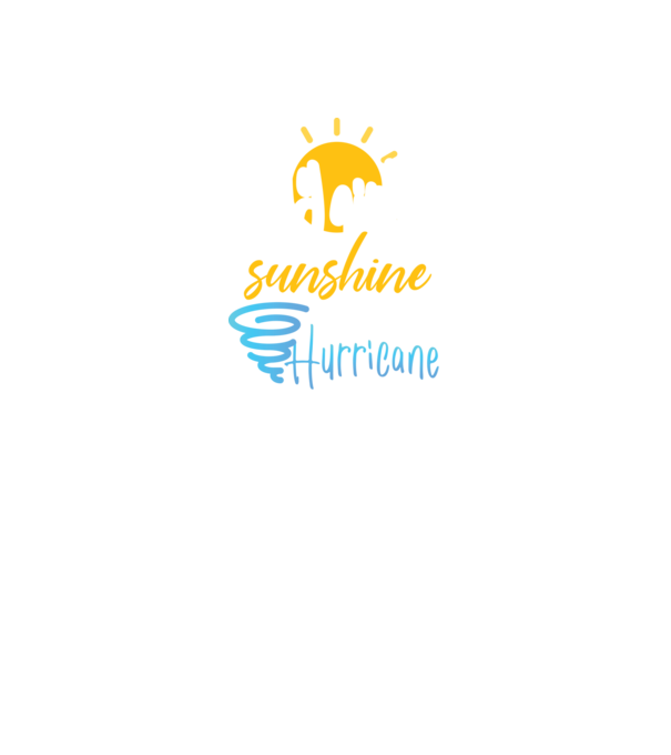 July Girls are Sunshine mixed with a little Hurricane model negru pe tricou