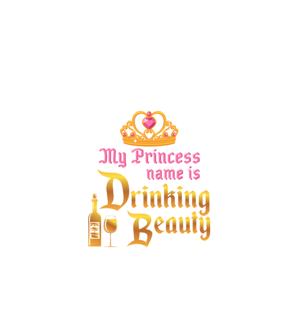 Drinking beauty model negru pe tricou