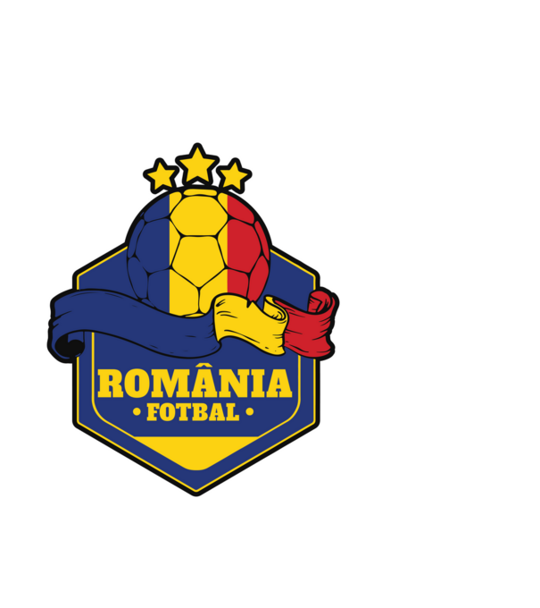 România Fotbal model alb pe tricou