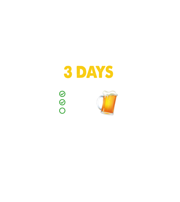 I only drink 3 days a week model negru pe tricou