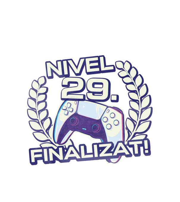 Nivel 29 finalizat! model alb pe tricou