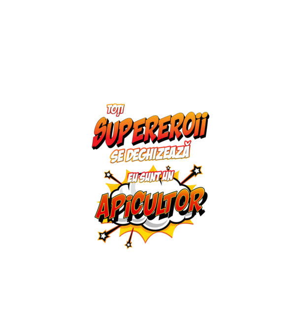 Toți supereroii se deghizează, eu sunt un apicultor model alb pe tricou