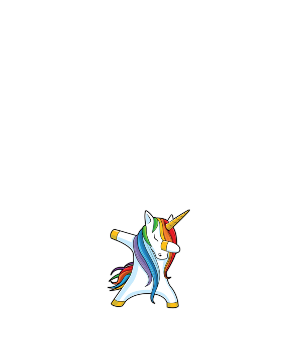 DAB Unicorn 2 model negru pe tricou