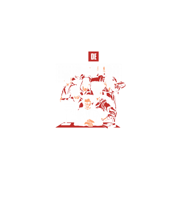 La casa de papel grupo model negru pe tricou