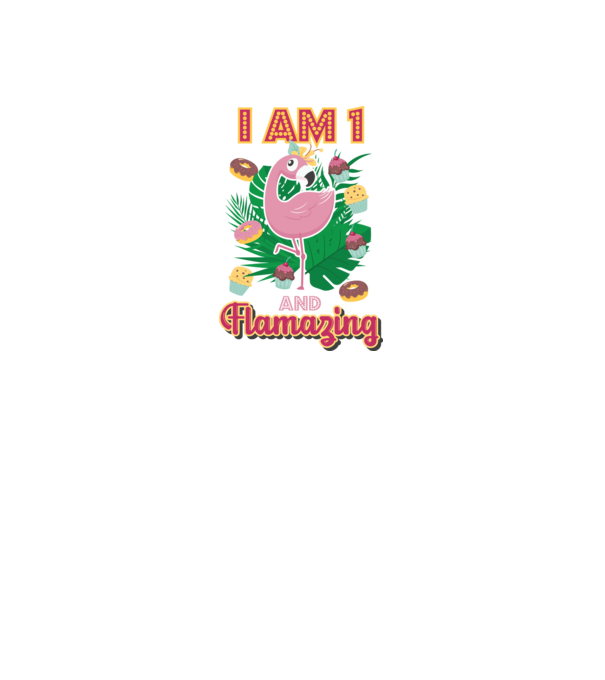 FLAMAZING Birthday 1 Years old model alb pe tricou