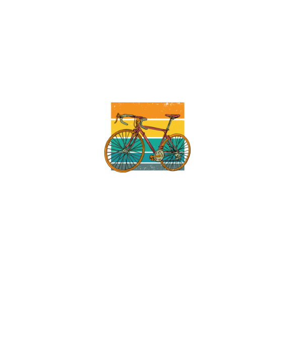 Retro bike model negru pe tricou