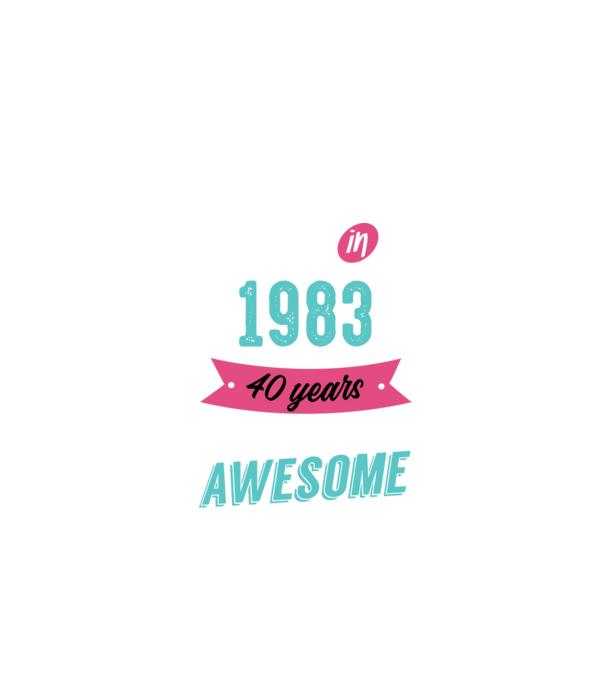 MADE IN 1983 model negru pe tricou