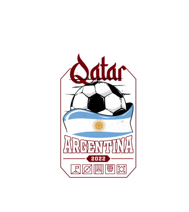 Qatar teams Argentina model alb pe tricou