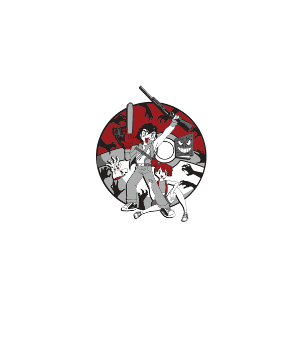pokemon survive maki model alb pe tricou