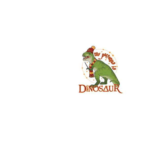 My patronus is dinosaur model galben neon pe tricou