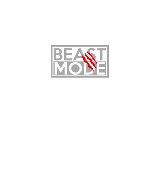 Beast mode model negru pe tricou