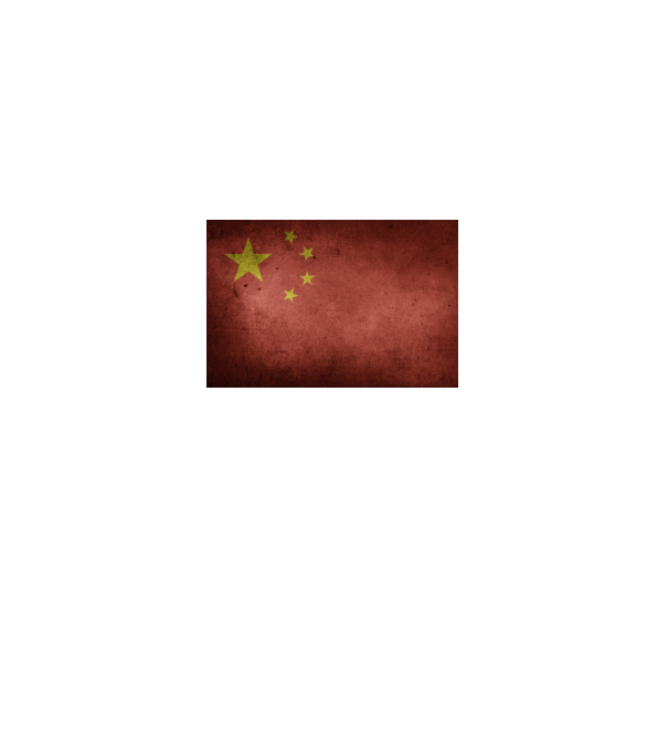 CHINA model negru pe tricou