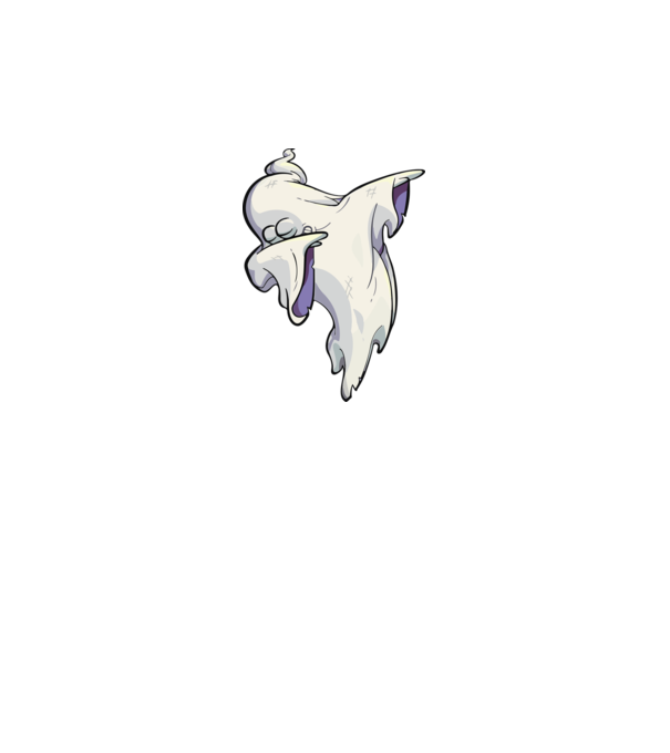 Dab ghost model gri pe tricou