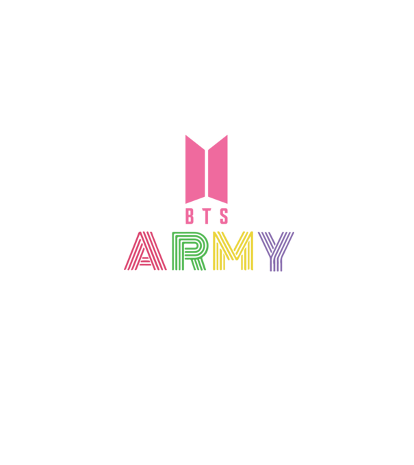 BTS ARMY model albastru jeanși pe tricou