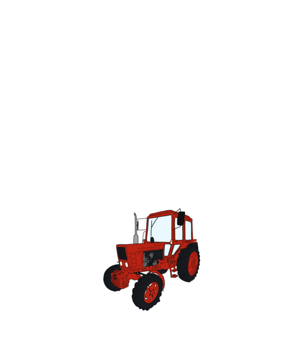 TRACTOR model roz deschis pe tricou