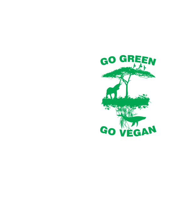go green go vegan model galben neon pe tricou
