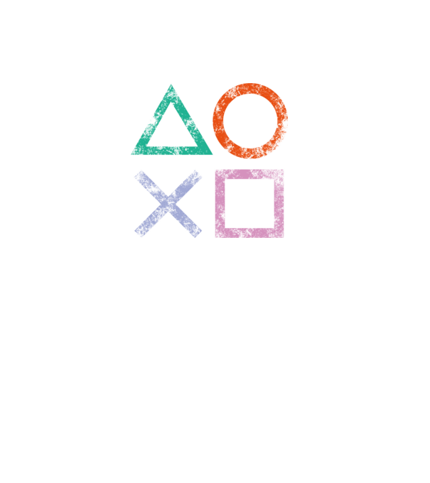 PlayStation icon model negru pe tricou