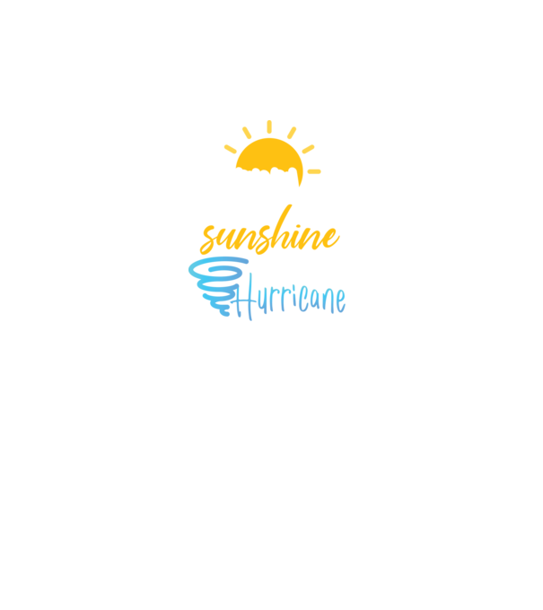 February Girls are Sunshine mixed with a little Hurricane model turcoaz pe tricou