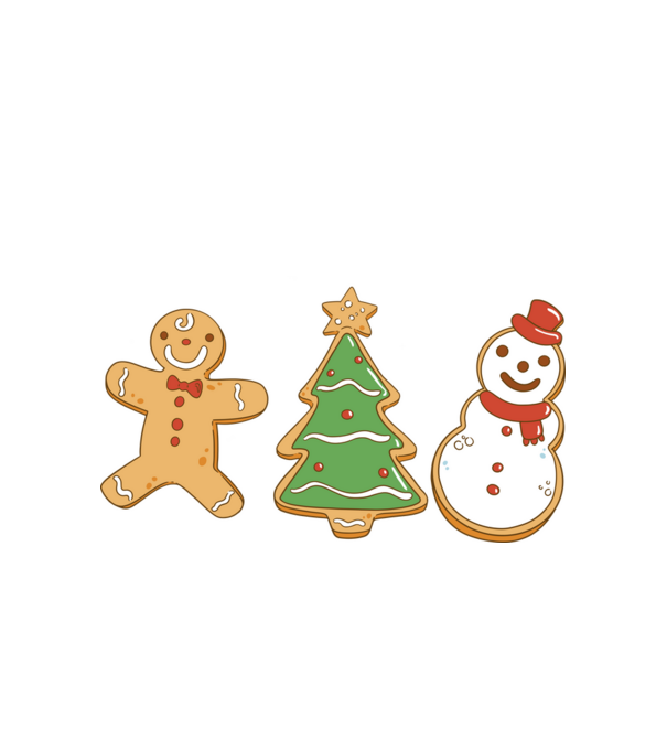christmas cookies model alb pe tricou