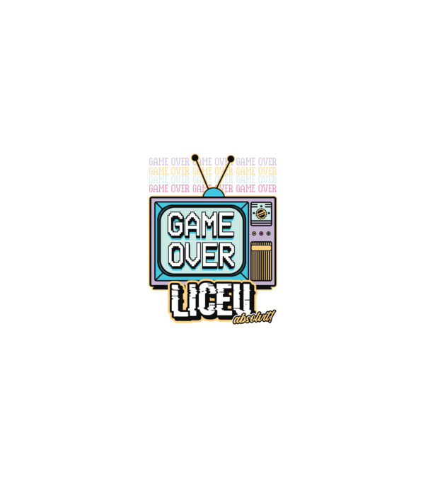 Absolvire retro liceu model negru pe tricou