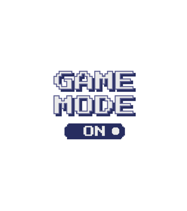 Gamer - Game mode on model negru pe tricou
