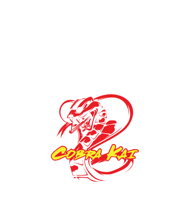 cobra kai simple model negru pe tricou