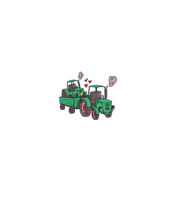 TRACTOR model negru pe tricou