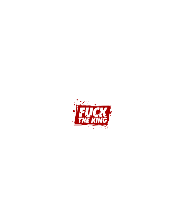 Fuck the king model negru pe tricou