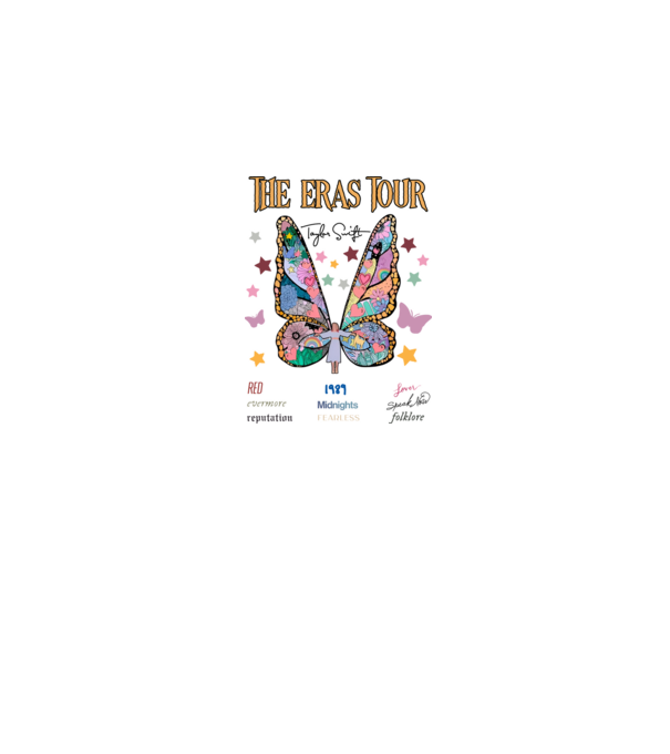 Taylor Swift eras fairy model alb pe tricou